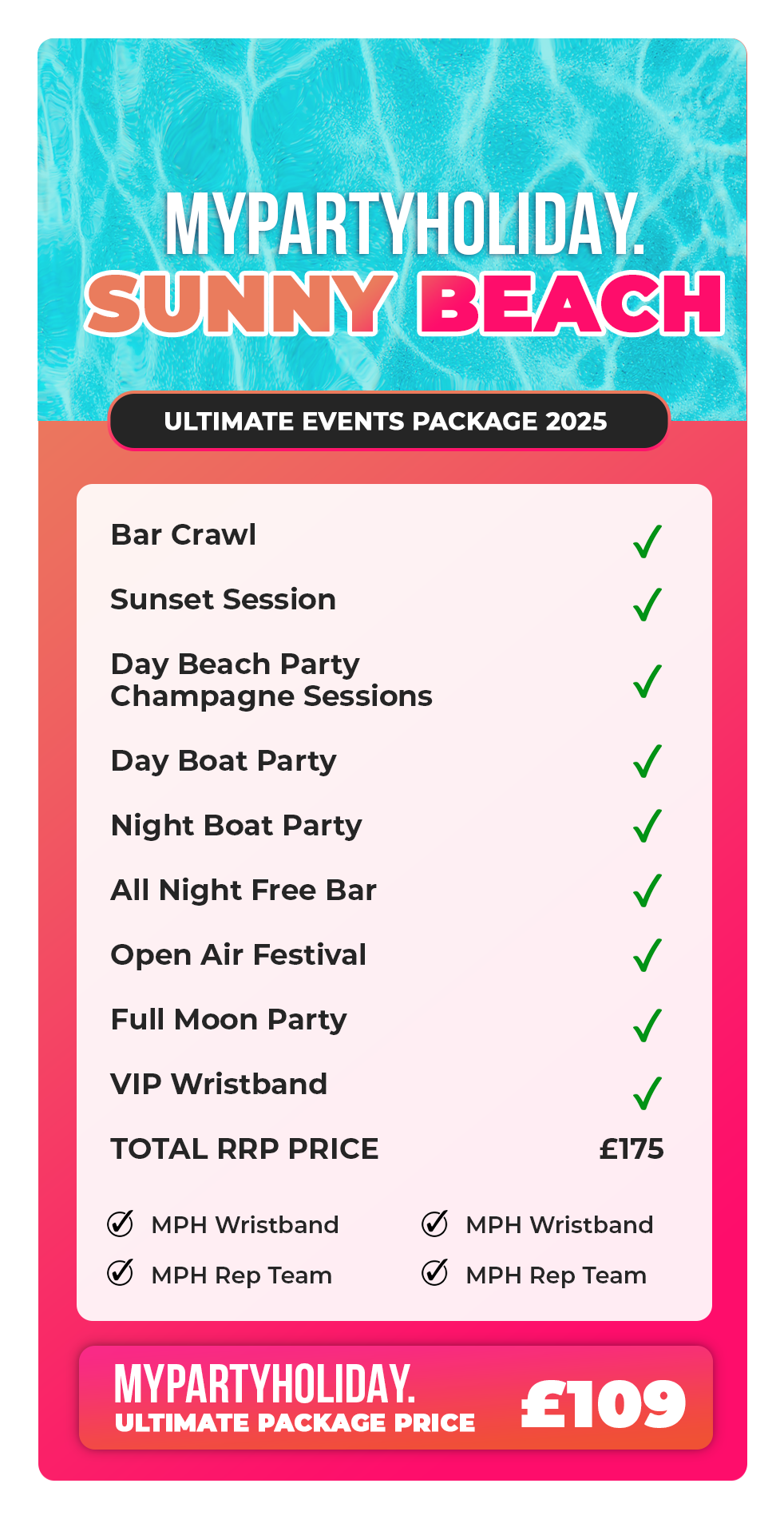Sunny Beach Ultimate Package