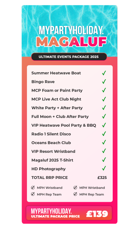 Magaluf Ultimate Package 2025