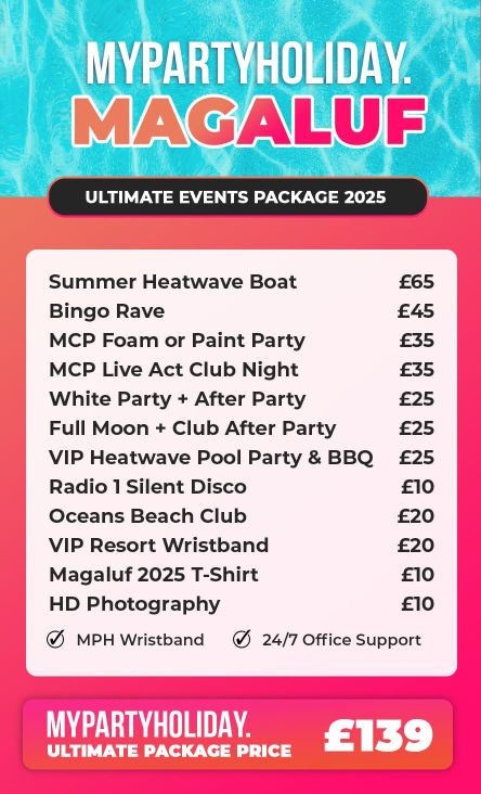 Magaluf Ultimate Package 2025