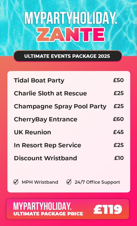 Zante Ultimate Package 2025