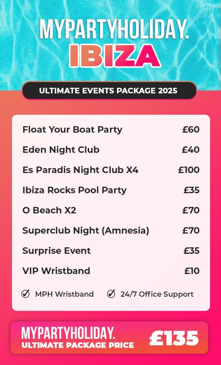 Ibiza Ultimate Package 2025