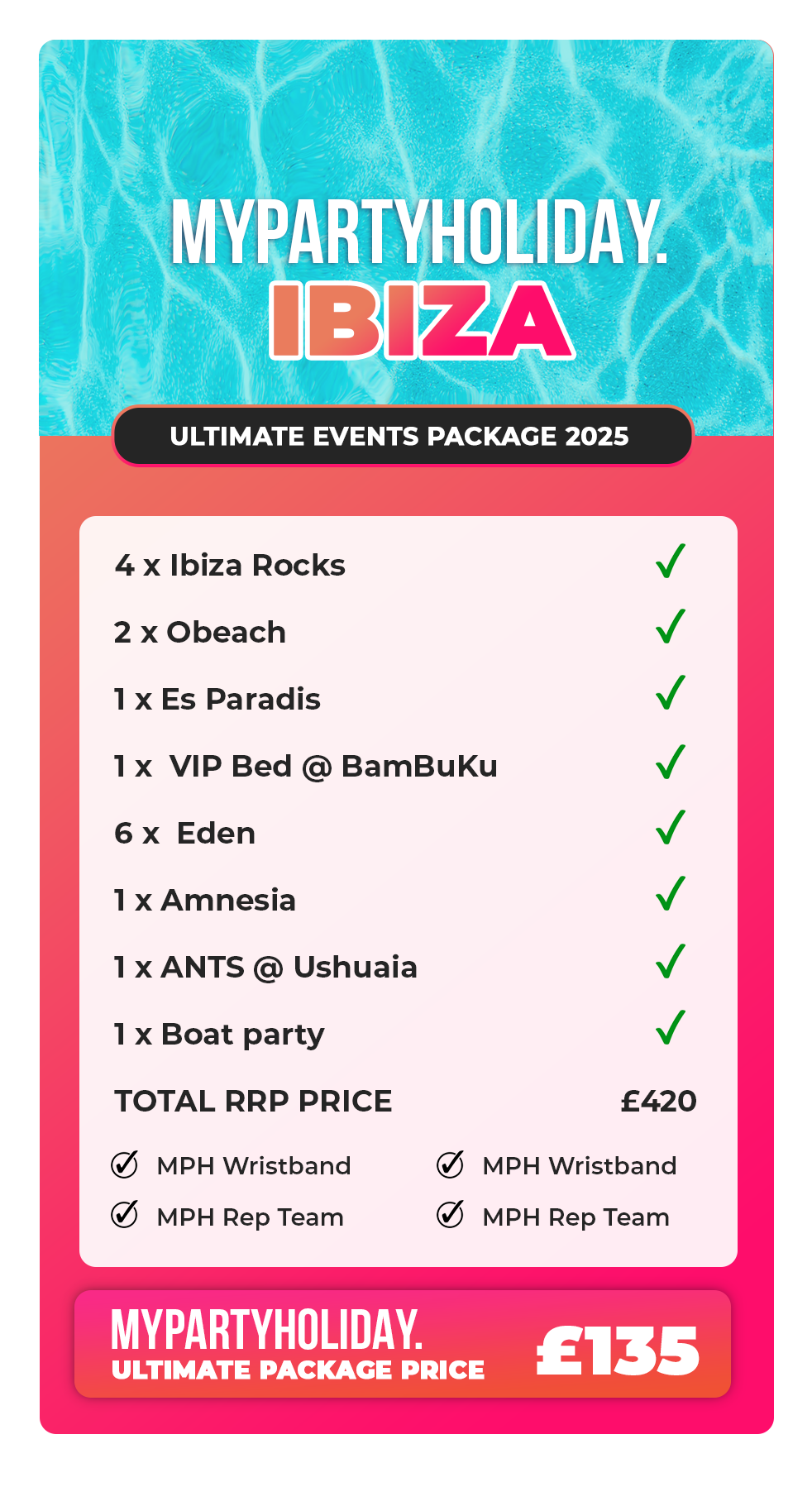 Ibiza Ultimate Package 2025