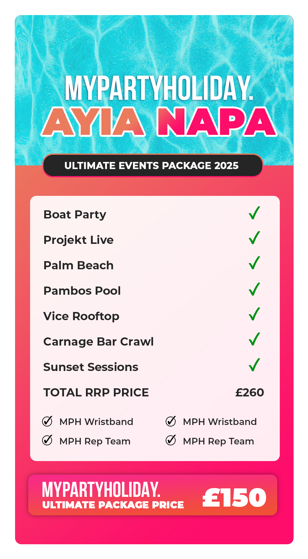 Ayia Napa Ultimate Package 2025
