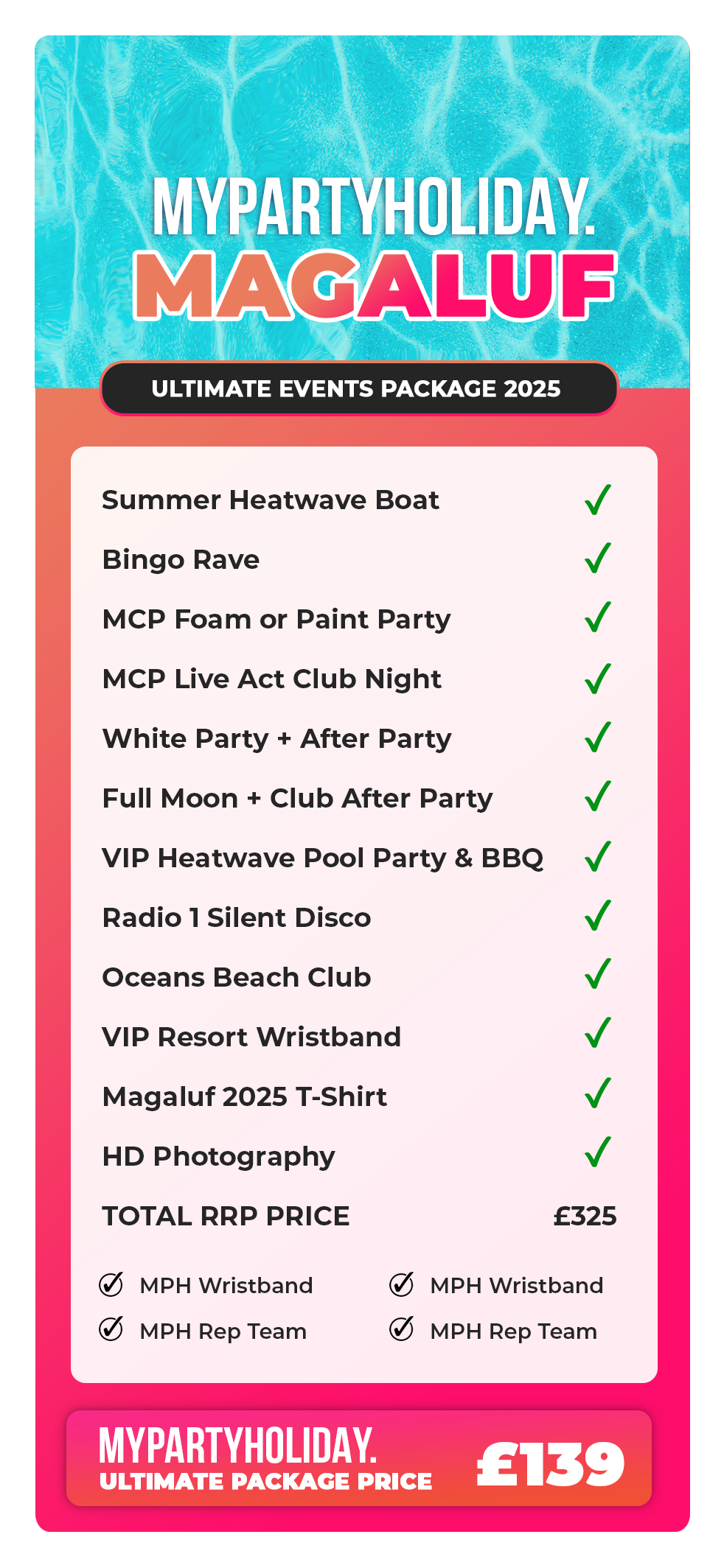 Magaluf Ultimate Package 2025